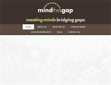 Tablet Screenshot of mind-the-gap.net